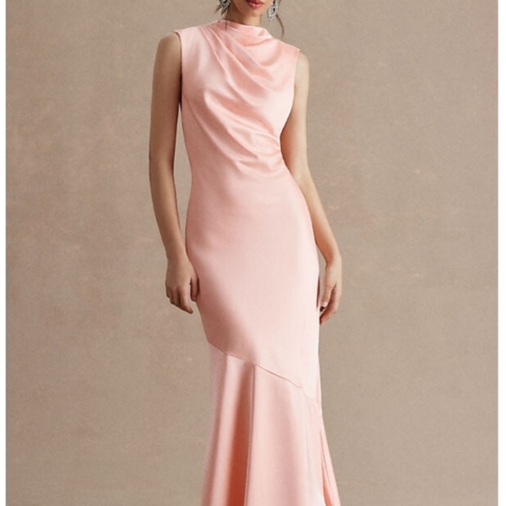 Elegant Pink Sleeveless Dress